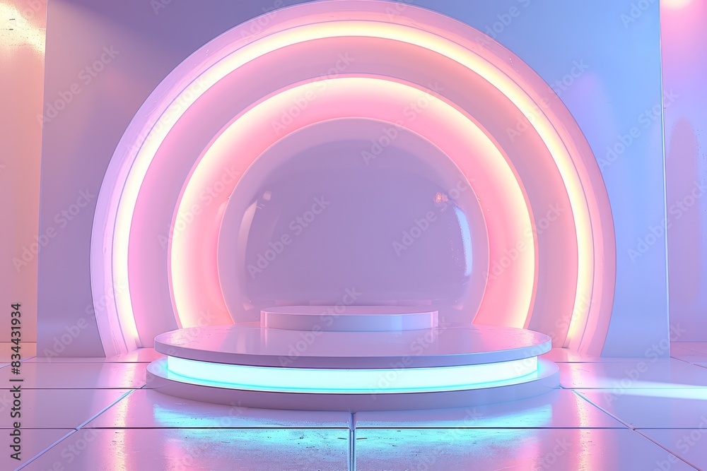 Futuristic Empty Podium Futuristic Empty Podium