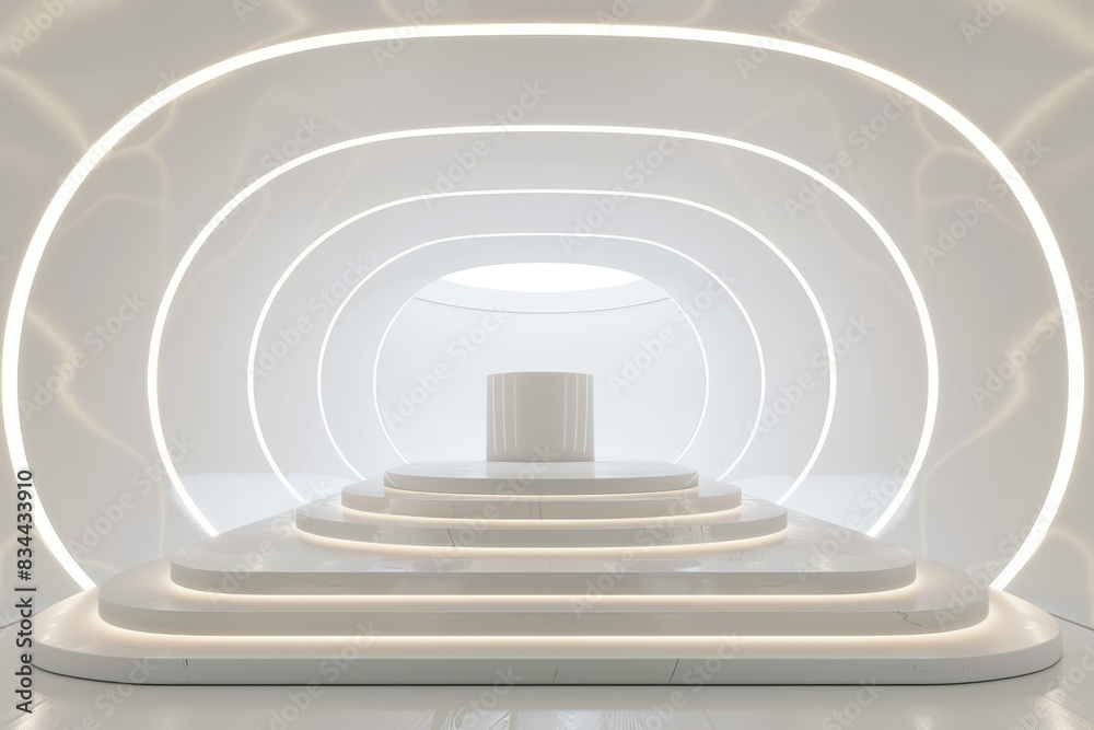 Obraz premium Futuristic Empty Podium