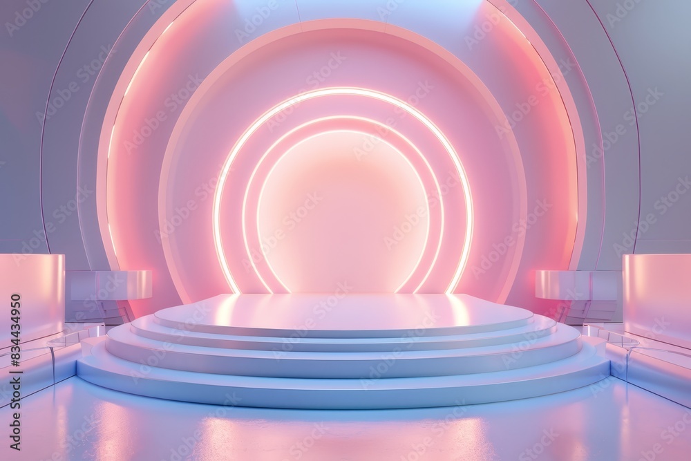 Futuristic Empty Podium Futuristic Empty Podium