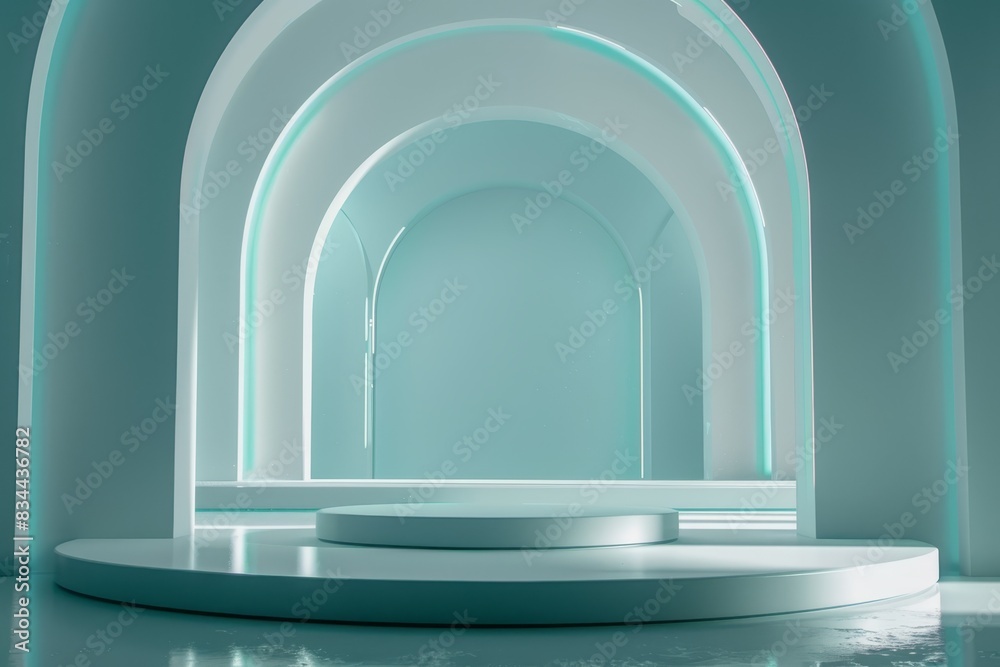 Futuristic Empty Podium Futuristic Empty Podium