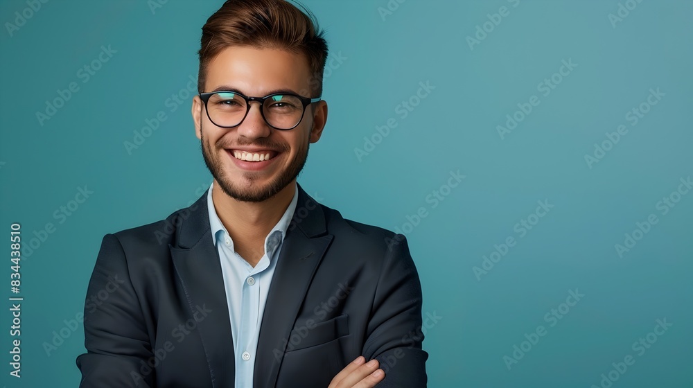 Accomplished Young Professional Exudes Confidence and Success in Corporate Setting Accomplished Young Professional Exudes Confidence and Success in Corporate Setting