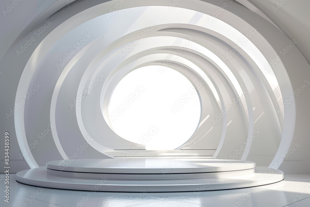 Obraz premium Futuristic Empty Podium