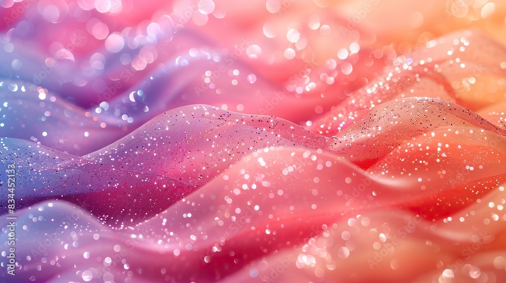 A bright background featuring a mix of glitter and ribbons. - Event decoration background A bright background featuring a mix of glitter and ribbons. - Event decoration background