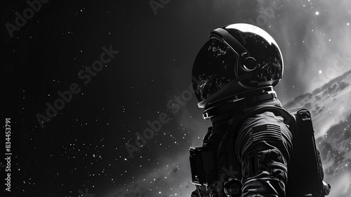 a man in a space suit with a helmet on his head