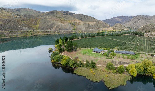 The rural town of Cromwell, Otago, New Zealand. photo