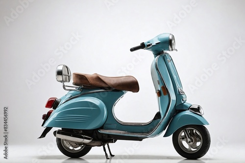 Side profile of a scooter photo