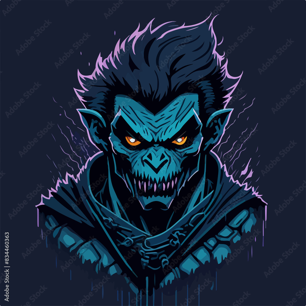 This t-shirt design features a demon warrior with a fearsome reputation, known for their bloodthirsty ways. This t-shirt design features a demon warrior with a fearsome reputation, known for their bloodthirsty ways.