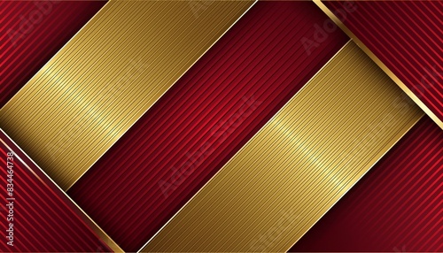 Rich Elegance: Overlapping Gold, Red, and Dark Yellow Lines