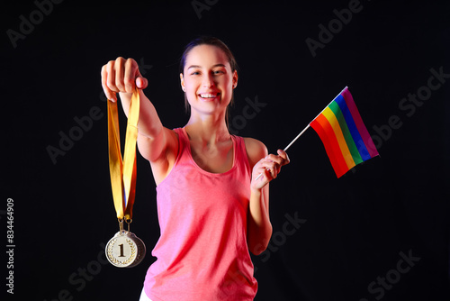 Sporty young woman with pri...