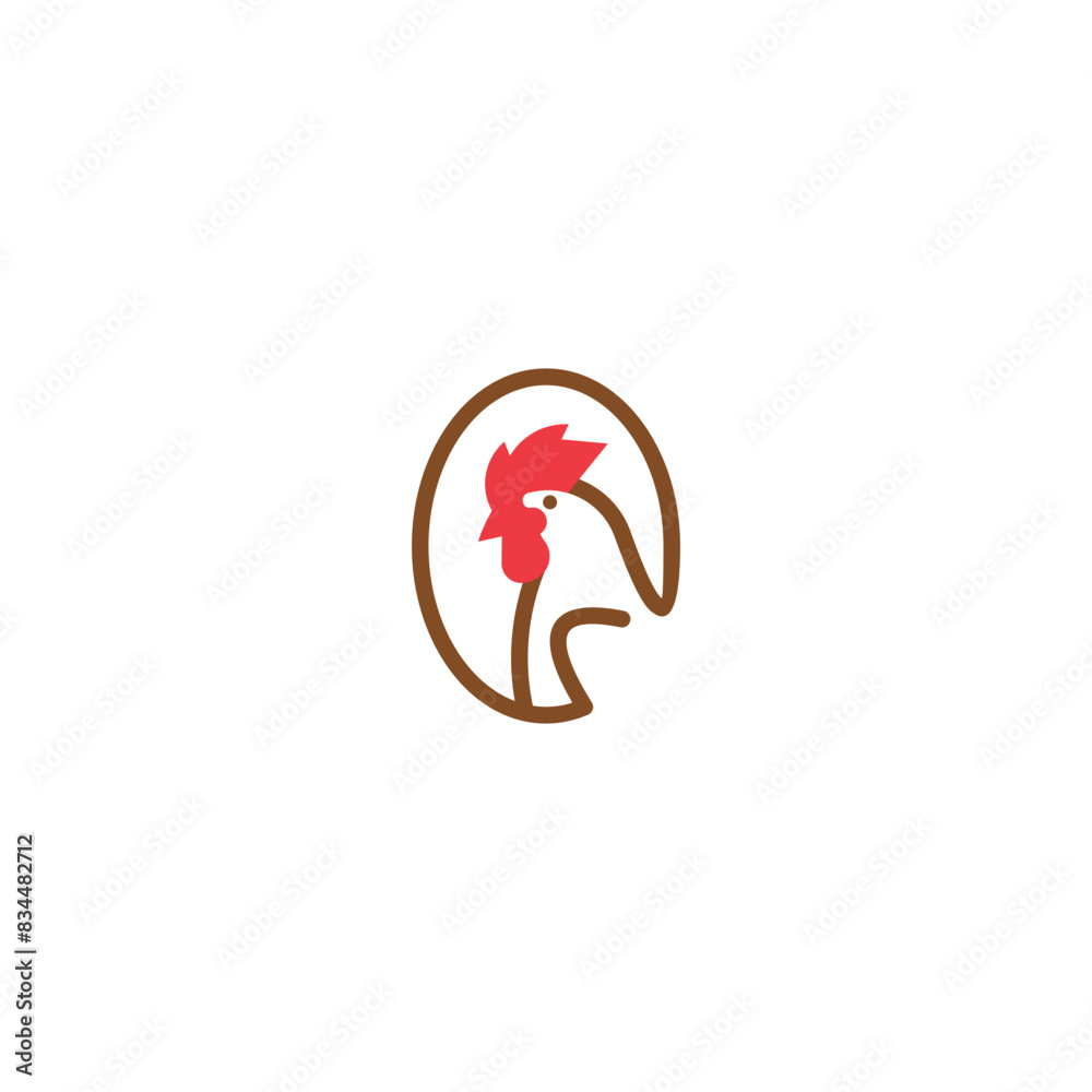 chicken with egg logo design vector illustration chicken with egg logo design vector illustration