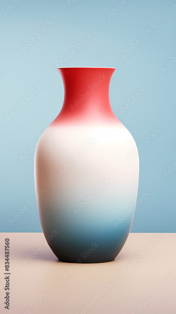 Gradient color ceramic vase