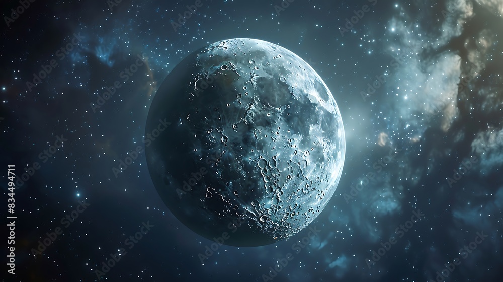 Fototapeta premium Moon in the night sky