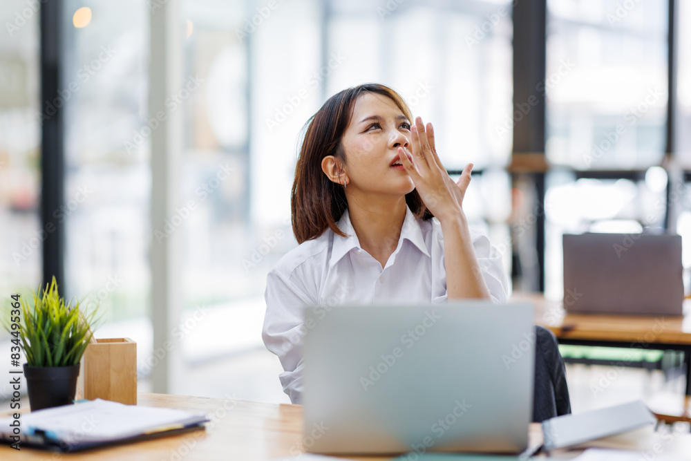 asian woman work at laptop thinking of problem solution, thoughtful female employee pondering considering idea looking at computer screen making decision
asian woman work at laptop thinking of problem solution, thoughtful female employee pondering considering idea looking at computer screen making decision