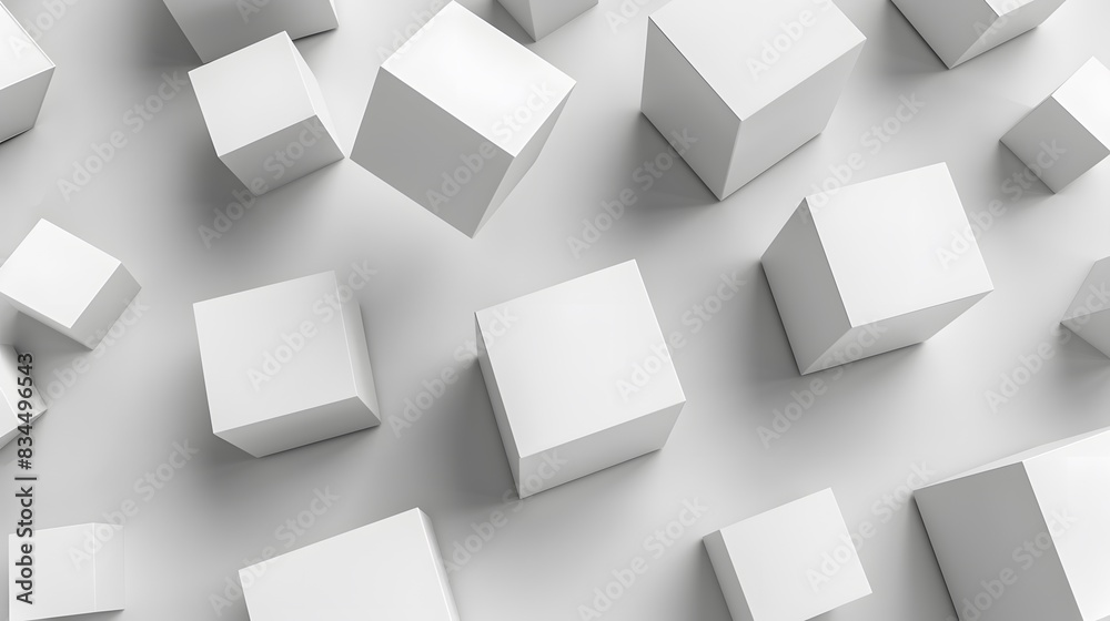 Fototapeta premium 3d geometric background 