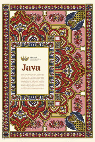 Wedana Renggan Javanese decorative motif design Illustration