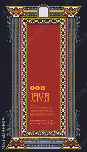 Javanese Ethnic illustration for social media or event poster