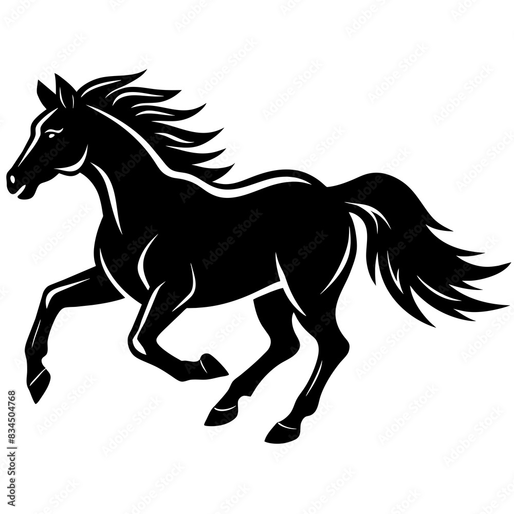 black and white owl with wings vector design White background 