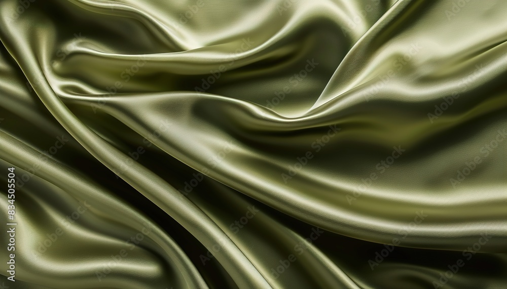 Green brown silk satin. Gradient. Olive color. Luxury elegant abstract background for design Green brown silk satin. Gradient. Olive color. Luxury elegant abstract background for design