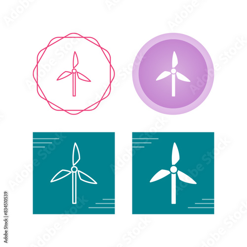 Windmill Vector Icon