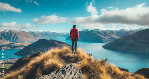 Roys Peak mountain hike in Wanaka, New Zealand, and experience stunning panoramic views that make this trail a popular tourism destination