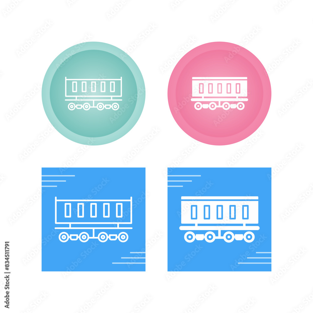 Wagon Vector Icon Wagon Vector Icon