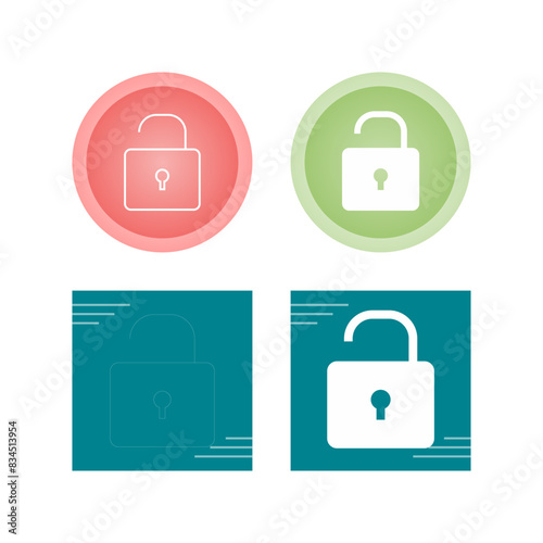 Open Lock Vector Icon