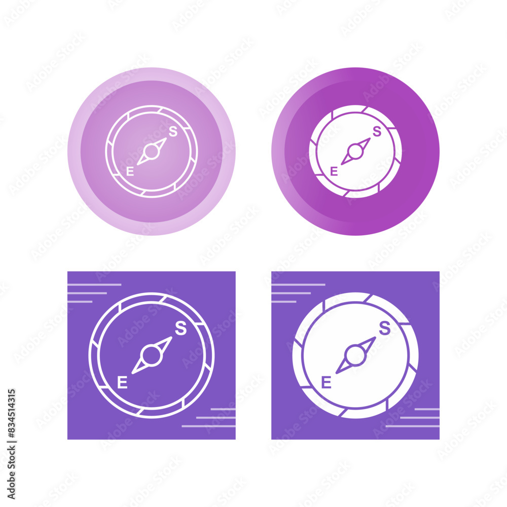 Compass Vector Icon Compass Vector Icon