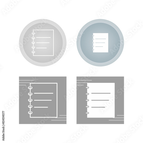 Notepad Vector Icon