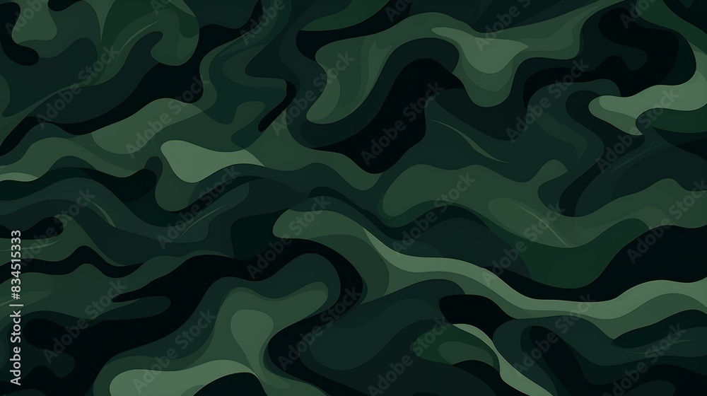 Discover a modern abstract forest camouflage design with versatile hues and detailed illustrations for a unique and organic pattern. Discover a modern abstract forest camouflage design with versatile hues and detailed illustrations for a unique and organic pattern.