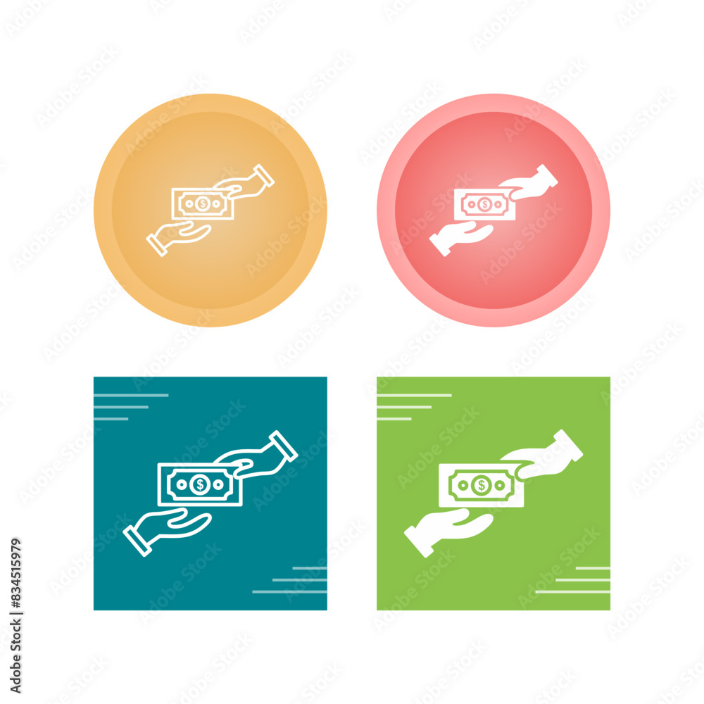 Give Donation Vector Icon Give Donation Vector Icon