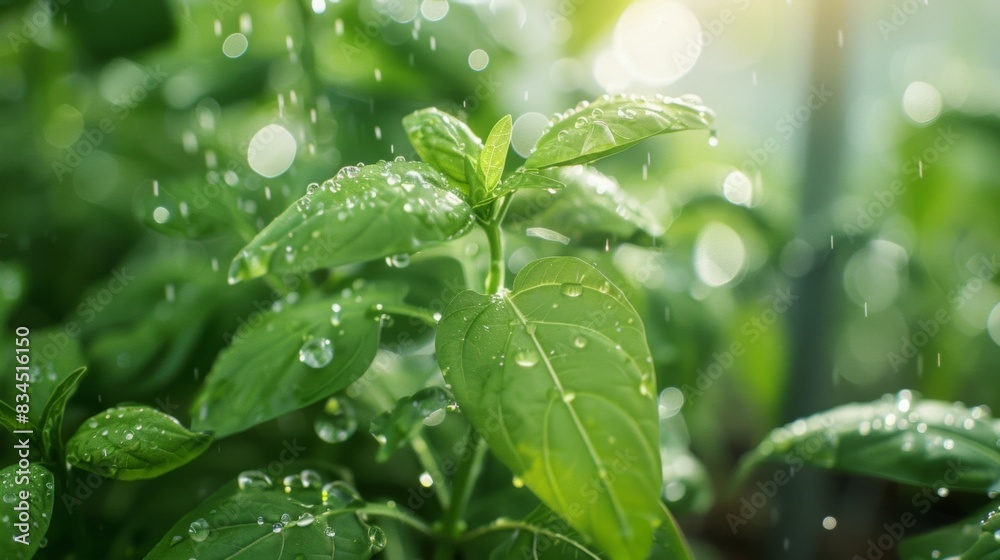 An image of a greenhouse equipped with remote climate control systems allowing for precise manipulation of temperature humidity and lighting for optimal crop growth. An image of a greenhouse equipped with remote climate control systems allowing for precise manipulation of temperature humidity and lighting for optimal crop growth.