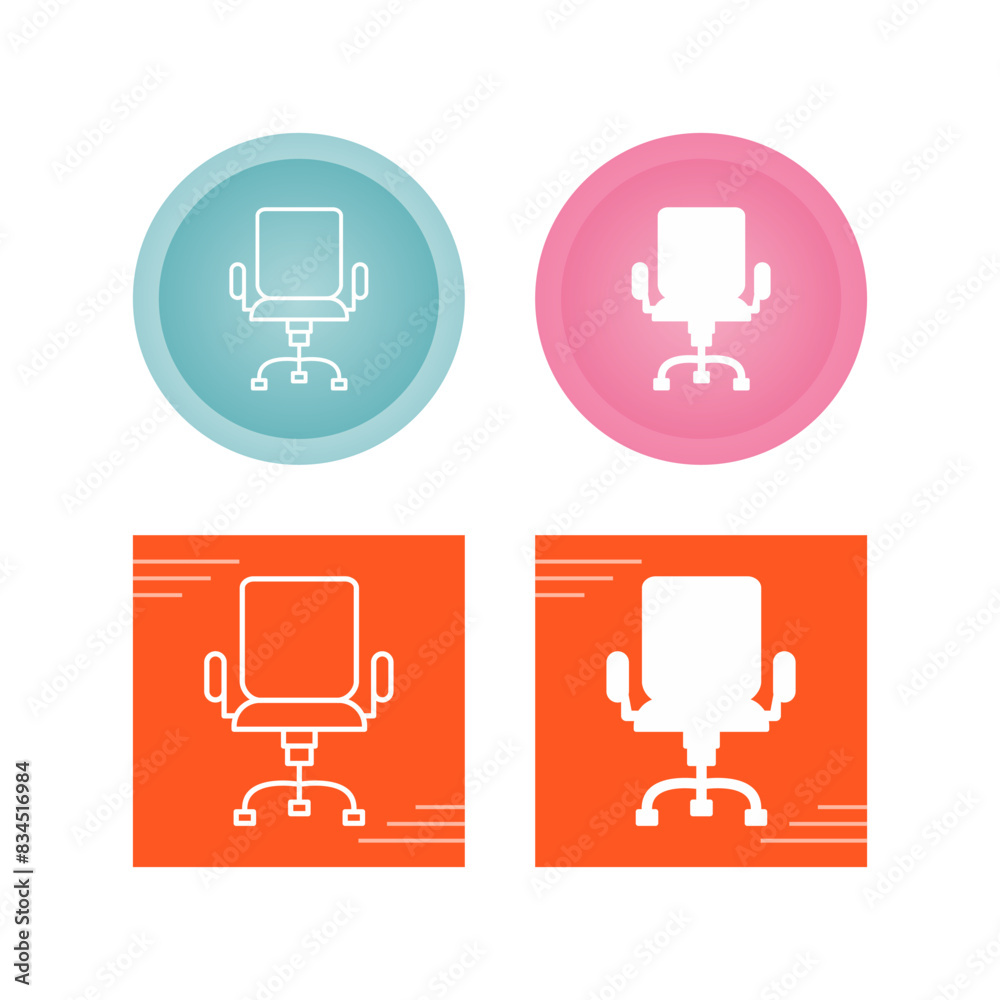 Office Chair Vector Icon Office Chair Vector Icon
