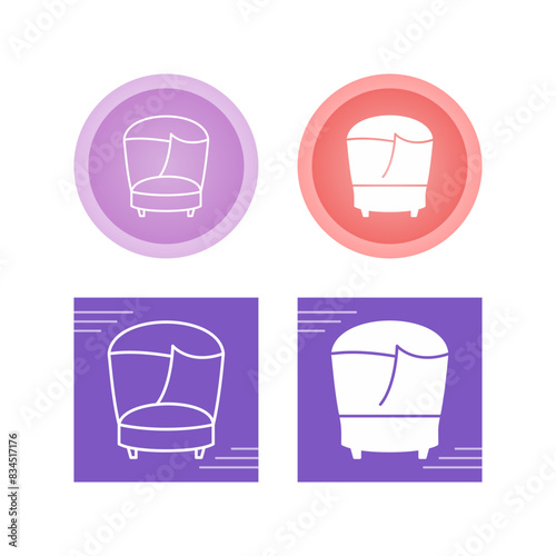 Stylish Chair Vector Icon