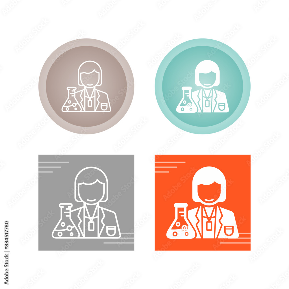 Scientist Vector Icon Scientist Vector Icon