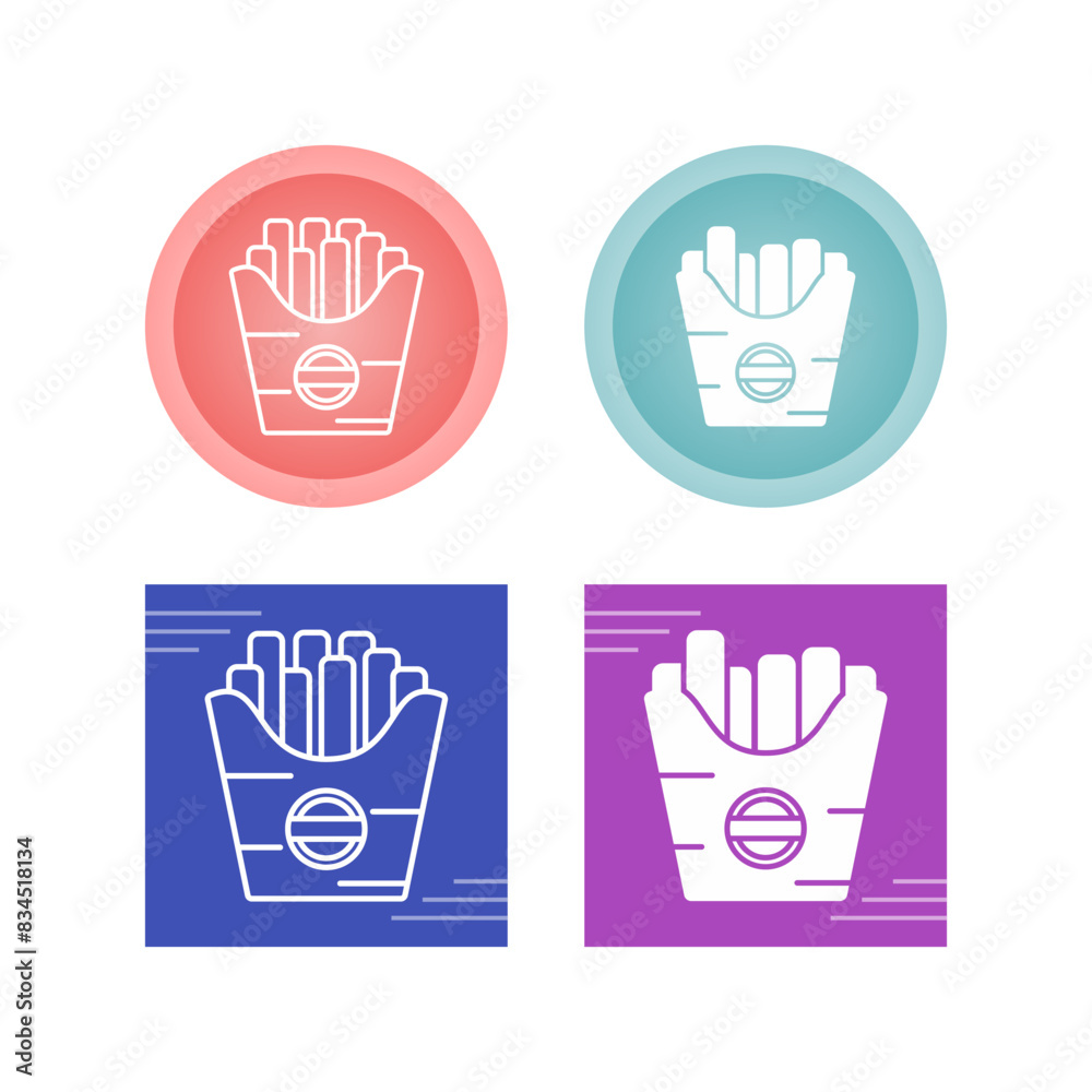 French Fries Vector Icon French Fries Vector Icon