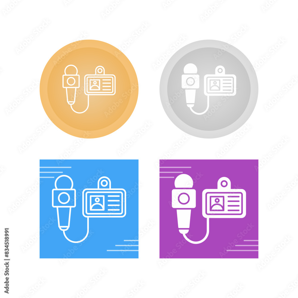 Journalist Vector Icon Journalist Vector Icon