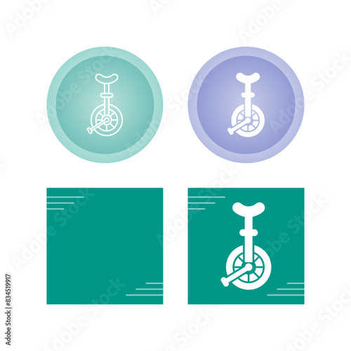 Unicycle Vector Icon