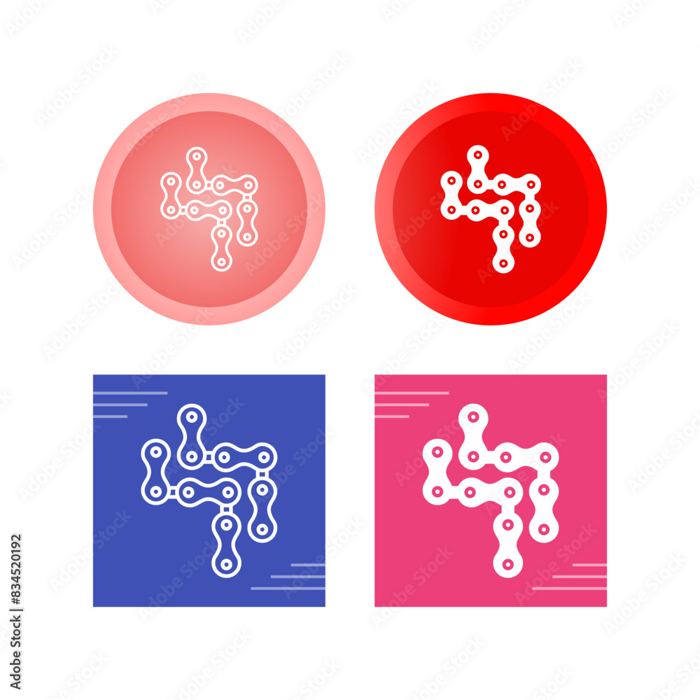 Cycle Chain Vector Icon Cycle Chain Vector Icon