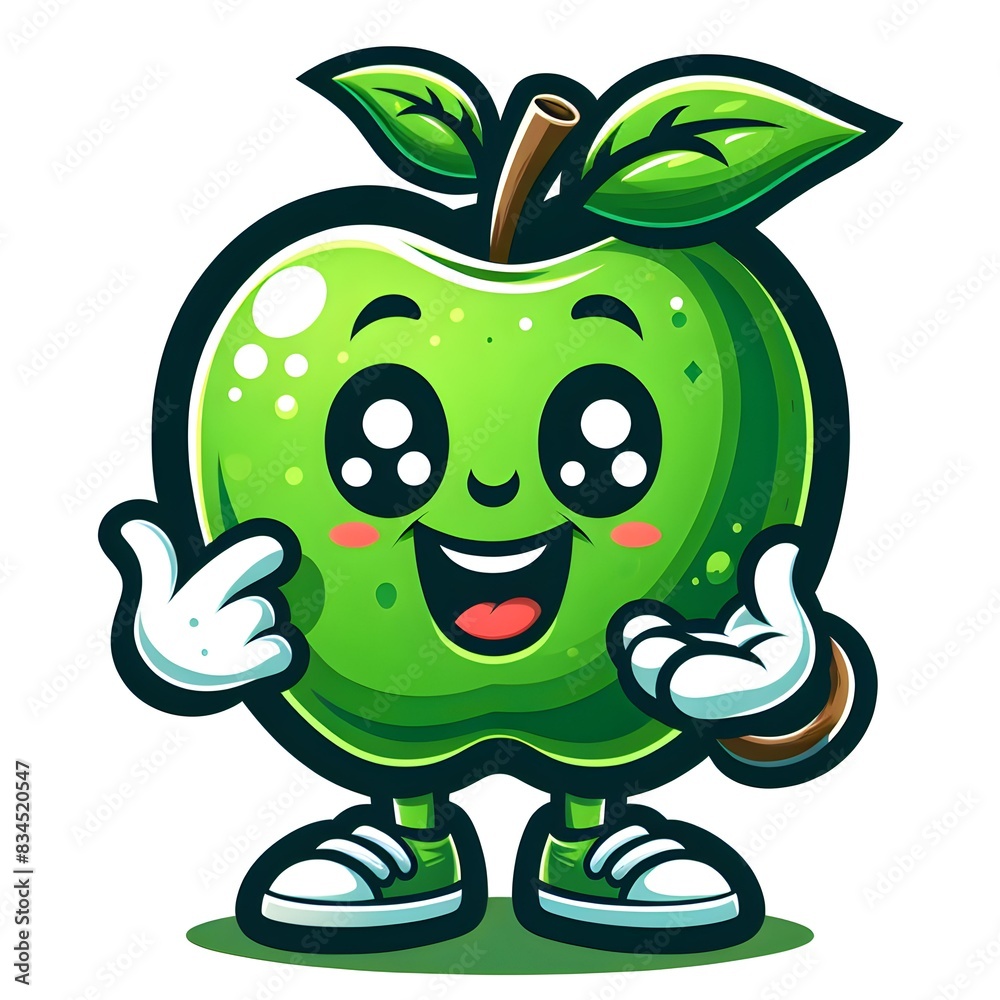 apple mascot cartoon character