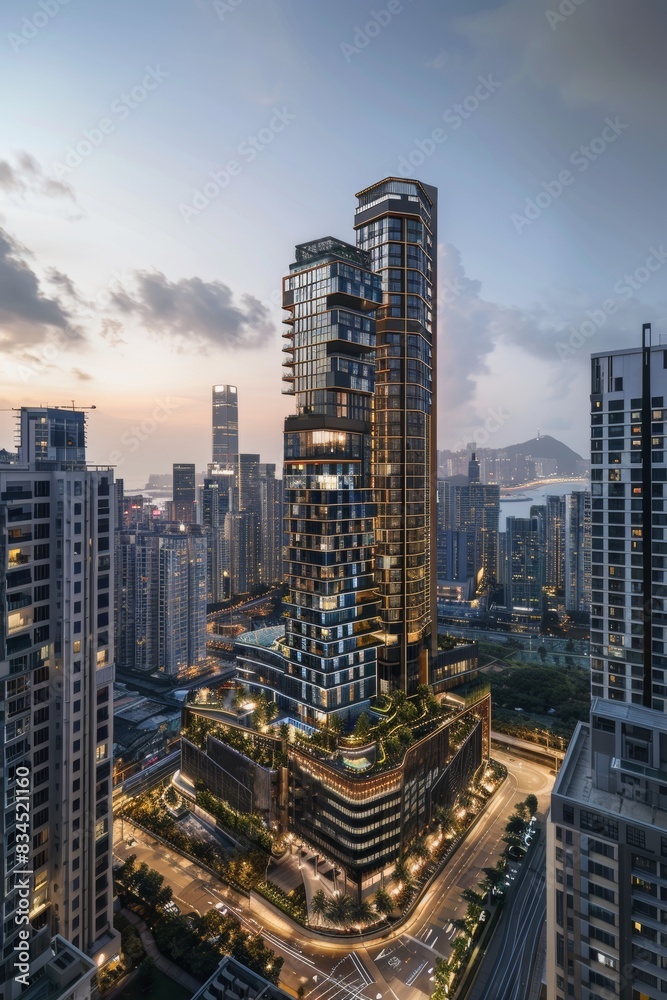 Fototapeta premium Exterior High Rise Building