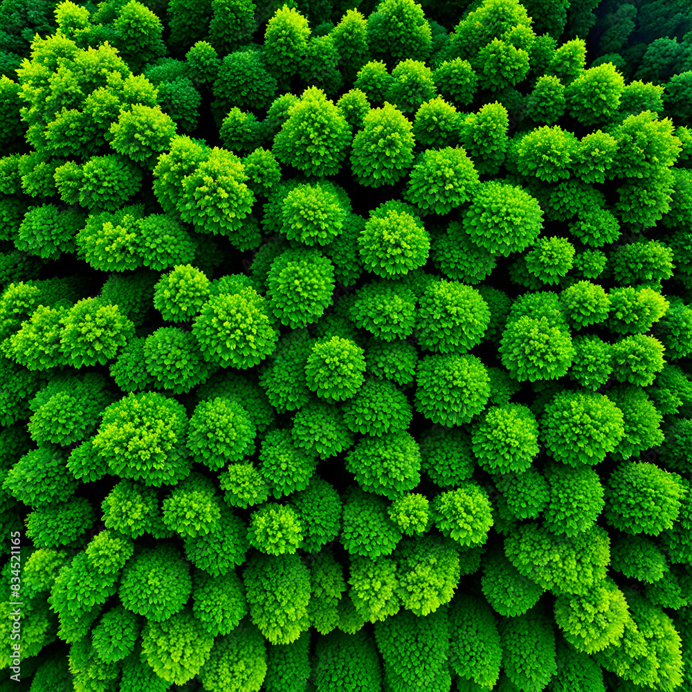 Aerial View of Dense Green Forest Expanse Aerial View of Dense Green Forest Expanse