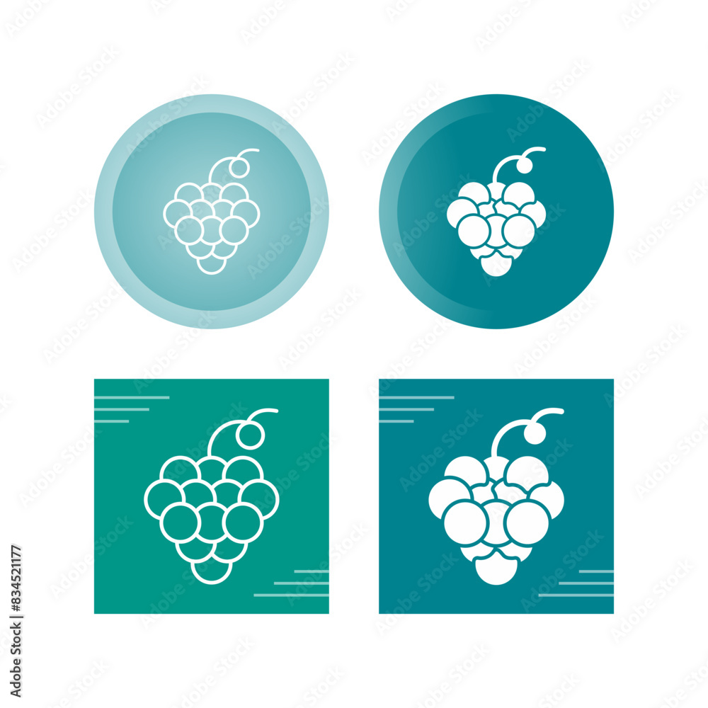 Grapes Vector Icon Grapes Vector Icon