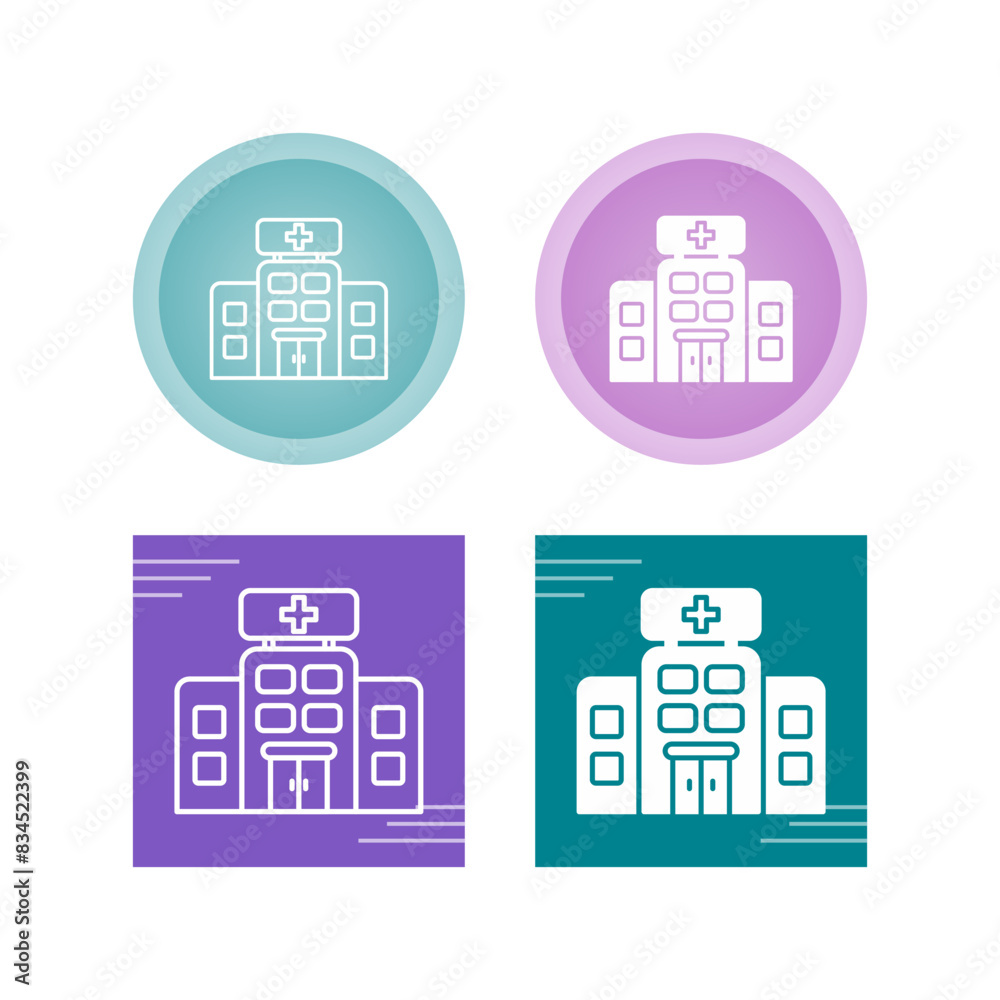 Hospital Vector Icon Hospital Vector Icon