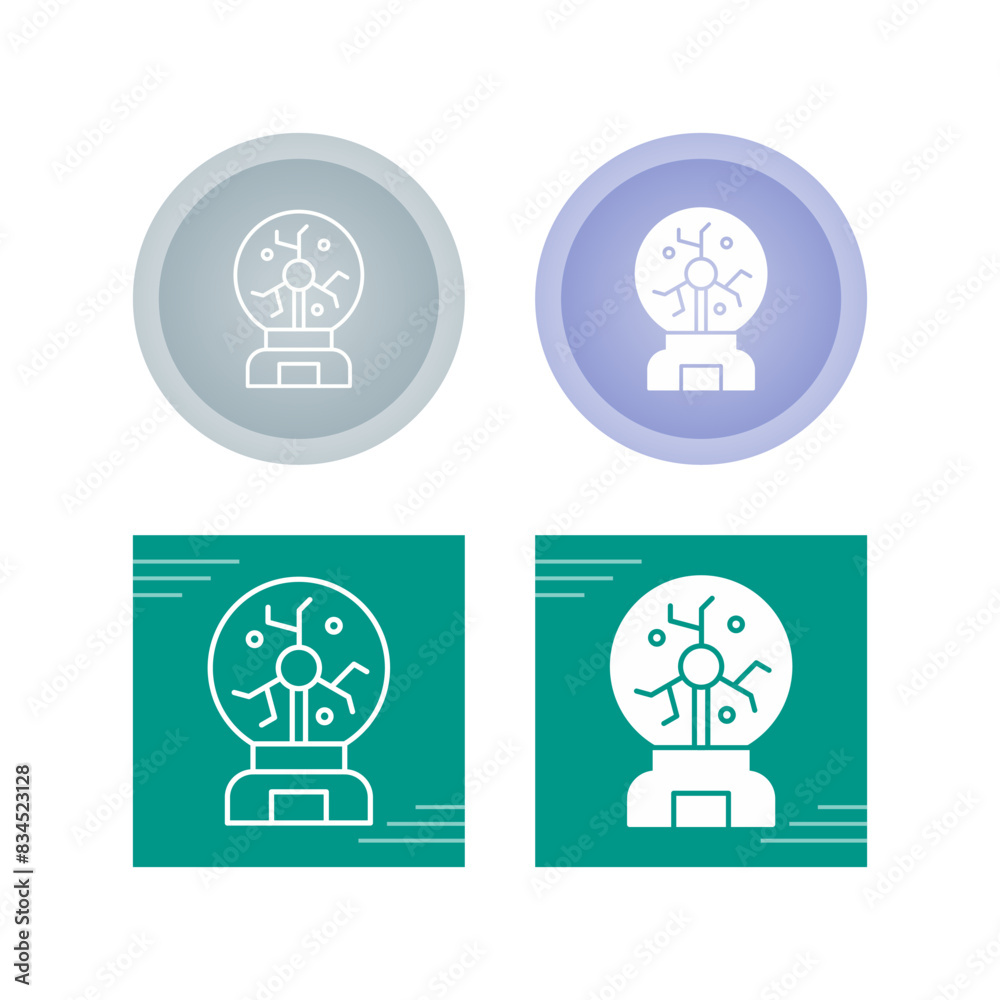 Plasma Ball Vector Icon Plasma Ball Vector Icon