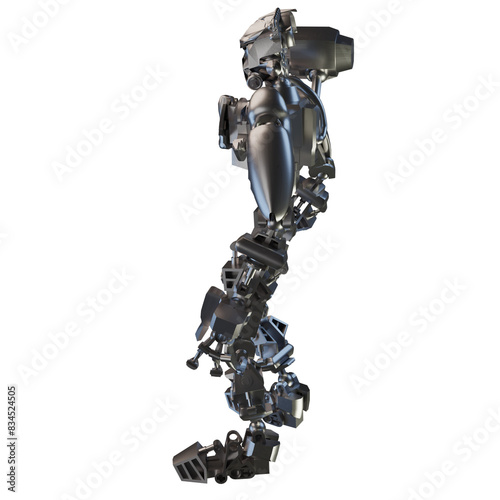 3d rendering robot cyberpunk
