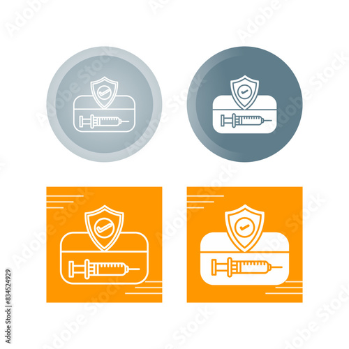 Vaccination Card Vector Icon