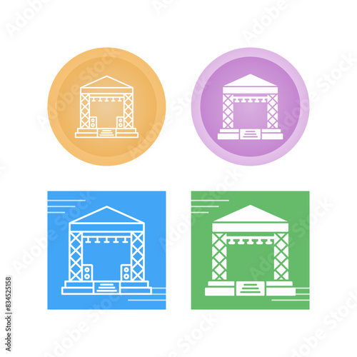 Stage Vector Icon
