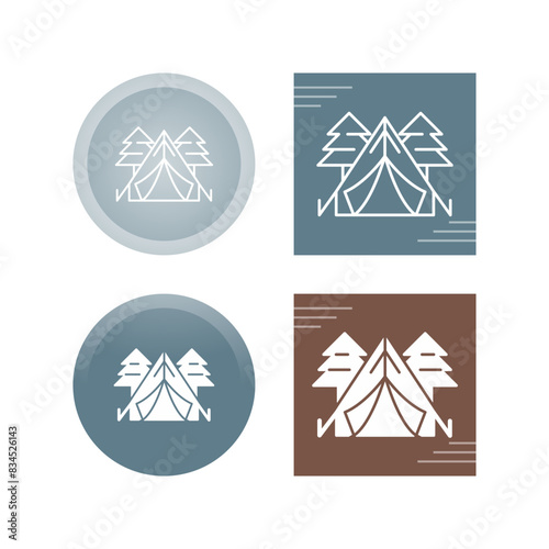 Tent Vector Icon