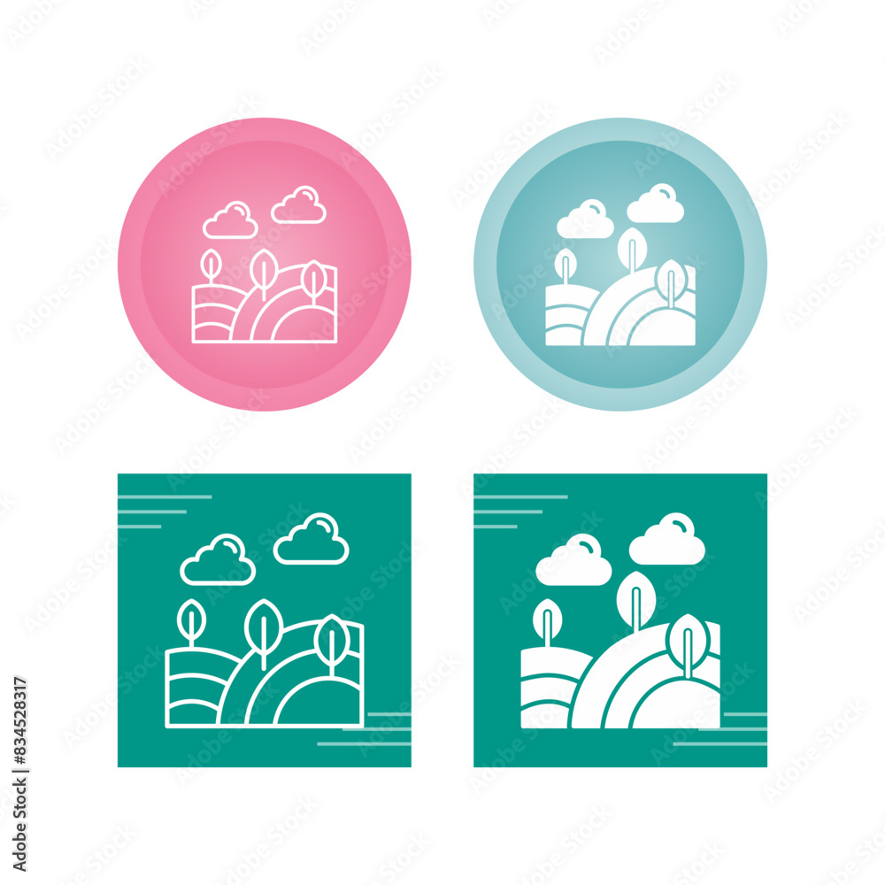 Field Vector Icon Field Vector Icon