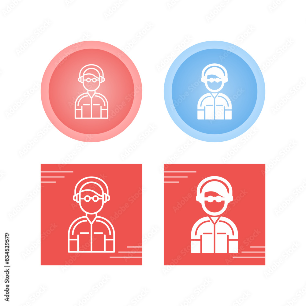 Operator Vector Icon Operator Vector Icon